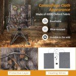 360° Swivel Heated Hunting Chair - Portable Camo