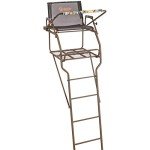 Guide Gear Ultra Comfort 18' Ladder Tree Stand for Hunting Climbing Hunt Seat, Hunting Gear Equipment Accessories