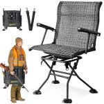 Steinbrücke Foldable Swivel Hunting Chair - Waterproof