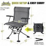 Steinbrücke Foldable Swivel Hunting Chair - Waterproof