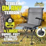 Steinbrücke Foldable Swivel Hunting Chair - Waterproof