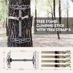 Lightweight Aluminum Hunting Climbing Sticks - Non-Slip