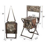 Portable Camouflage Hunting Chair with Backrest