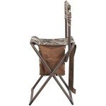 Portable Camouflage Hunting Chair with Backrest