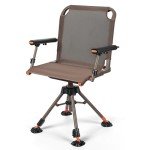KEMIMOTO 360° Swivel Folding Hunting Chair