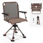 KEMIMOTO 360° Swivel Folding Hunting Chair