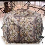 Extra Large 4-Person Hunting Blind with Chair