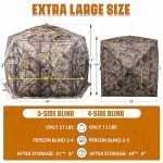 Extra Large 4-Person Hunting Blind with Chair