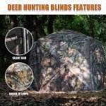 Extra Large 4-Person Hunting Blind with Chair