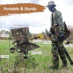 360° Swivel Hunting Chair for Ground Blinds