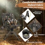360° Swivel Hunting Chair for Ground Blinds