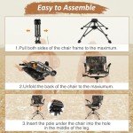 360° Swivel Hunting Chair for Ground Blinds