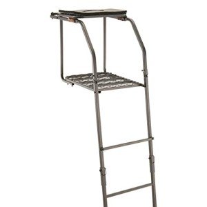 Guide Gear 18’ Ladder Tree Stand for Archery with Seat and Foot Platform, Bow and Deer Hunting Accessories