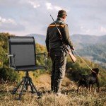 Silent Swivel Hunting Chair with Adjustable Legs