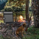 Silent Swivel Hunting Chair with Adjustable Legs