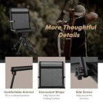 Silent Swivel Hunting Chair with Adjustable Legs