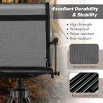 Silent Swivel Hunting Chair with Adjustable Legs