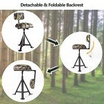 360° Swivel Camo Hunting Chair with Backrest