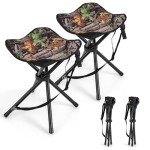 Portable Camouflage Folding Hunting Stool - 2 Pack