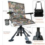 CROSS MARS Camo Portable Swivel Hunting Chair