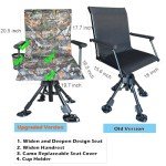 CROSS MARS Camo Portable Swivel Hunting Chair