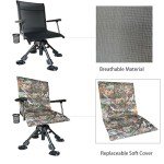 CROSS MARS Camo Portable Swivel Hunting Chair