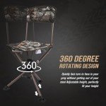 KEMIMOTO 360° Swivel Camouflage Hunting Chair