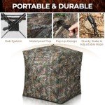 HUNTSEN 270° Pop-Up Hunting Blind for 3-4 People