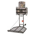 Guide Gear Deluxe Hang-On Tree Stand Chair for Hunting Cushion Seat Hunt Gear Equipment Accessories, Camo