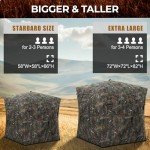 HUNTSEN 270° Pop-Up Hunting Blind for 3-4 People