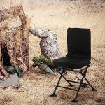Goplus 360° Swivel Hunting Blind Chair - Black