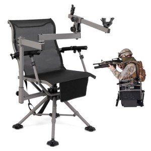 360° Swivel Hunting Chair with Adjustable Features