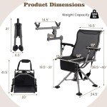 360° Swivel Hunting Chair with Adjustable Features
