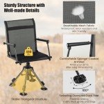 GYMAX 360° Swivel Hunting Chair with Adjustable Height