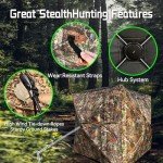 Portable 360° See-Through Hunting Blind for Deer