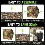 Portable 360° See-Through Hunting Blind for Deer