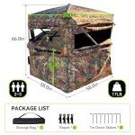 Portable 360° See-Through Hunting Blind for Deer