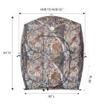 RuskBlinds 6ft Elevated Tripod Hunting Tower Blind