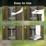 Sebnux Aluminum Treestand Hunting Climbing Sticks Hunting Non-Slip Tree Climbing Step with Fold Up Steps (4)