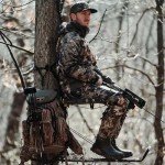Muddy Boss XL Hang-on, Durable Weather-Resistant Outdoor Hunting Tree Stand, Wide Stance Platform with Fixed Footrest & Flip-Back Flex-Tek Seat, 300 Pound Maximum Capacity