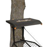Muddy Boss XL Hang-on, Durable Weather-Resistant Outdoor Hunting Tree Stand, Wide Stance Platform with Fixed Footrest & Flip-Back Flex-Tek Seat, 300 Pound Maximum Capacity