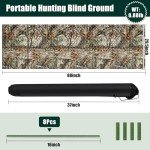 Lightweight Camo Ground Blind for Hunting