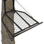 Muddy Boss XL Hang-on, Durable Weather-Resistant Outdoor Hunting Tree Stand, Wide Stance Platform with Fixed Footrest & Flip-Back Flex-Tek Seat, 300 Pound Maximum Capacity