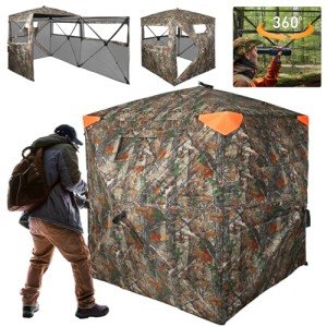 360° Camouflage Hunting Blind for 2-3 People
