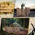 Portable 3-Panel Ground Blinds for Hunting