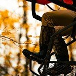 Rivers Edge Jumbo Jack 1-Man Ladder Stand, RE658, 17’1” Height, Wide Flip-Up TearTuff Mesh Seat, Jumbo Platform, Flip-Out Footrest, 2-Way Adjustable Shooting Rail