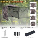 360° Portable Hunting Blind with Silent Door