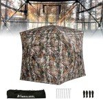 JOMAILIEEL 360-Degree See-Through Hunting Blind