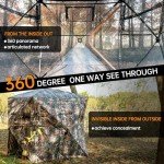 JOMAILIEEL 360-Degree See-Through Hunting Blind