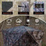 JOMAILIEEL 360-Degree See-Through Hunting Blind